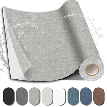 Fabric Repair Patch 17×79 Inch – Self-Adhesive Large Repair Tape for Sofa, Furniture, Car & Clothing (Grey)