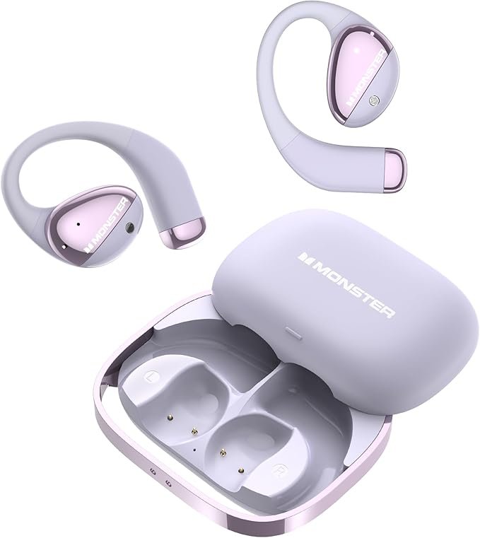 Monster Open Ear AC520 Headphones – Bluetooth 6.0 Wireless Earbuds with HiFi Sound, ENC Calls & 24H Playtime