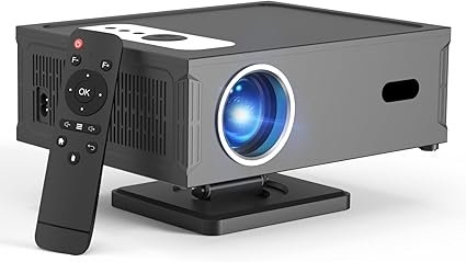4K Supported Smart Projector with WiFi 6 & BT 5.0 – Full HD 1080P Home Cinema Projector with Stand