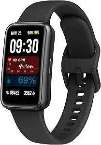 Fitness Tracker Smart Watch with 24/7 Heart Rate & Sleep Monitor – 1.47″ HD Touchscreen, 100+ Sports Modes, Step & Calorie Counter for Men & Women