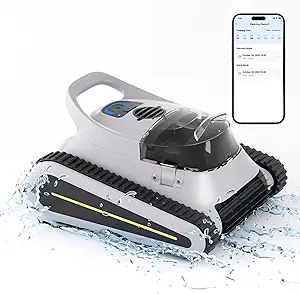 Cordless Robotic Pool Vacuum Cleaner – Triple-Motor Inground Pool Cleaner with Wall Climbing & 150-Min Battery for Pools Up to 2050 Sq. Ft