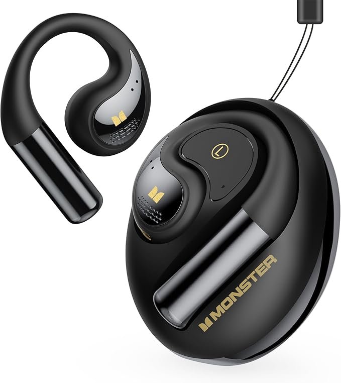 Monster Open Ear AC335 Headphones – Bluetooth 5.4 Wireless Earbuds with Stereo Sound, ENC Clear Calls & 24H Playback
