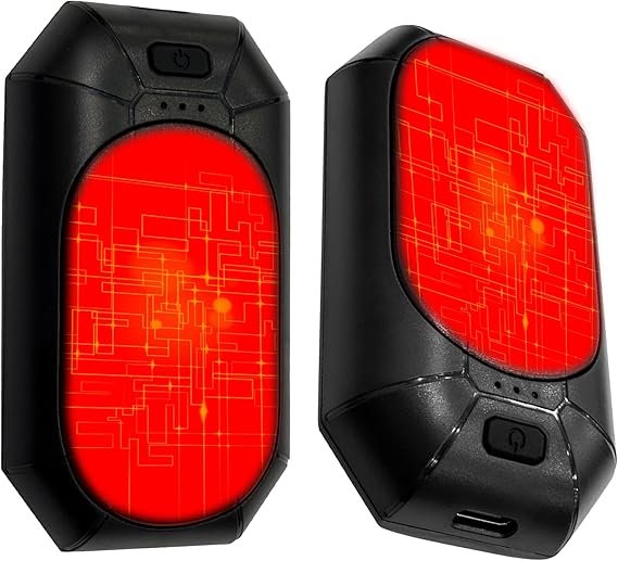 Rechargeable Hand Warmers 2 Pack – 4000mAh Portable Electric Pocket Heater with 3 Heat Levels, Long-Lasting Warmth, Ideal Winter Gift